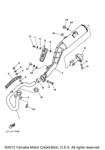 TW200M Выхлопная система