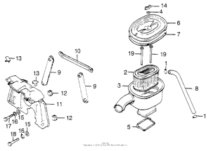 GL1000 Air cleaner + shroud