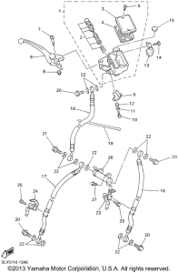 FZS1000N Главный тормозной цилиндр