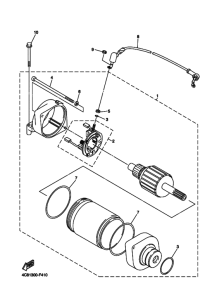 YZF-R1R ( RaceBase) Starting motor set