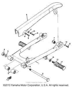 HS1 Rear arm & chain case
