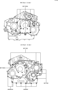  Болты крепления картера