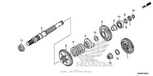 GL1800C Вал ведущий