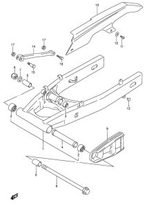 RF600 Маятник задний
