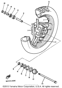 FJ1200SC Переднее колесо