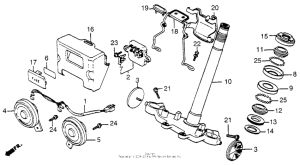 CB650SC Steering stem + fuse