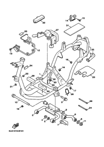 XC125 NXC125 Frame comp
