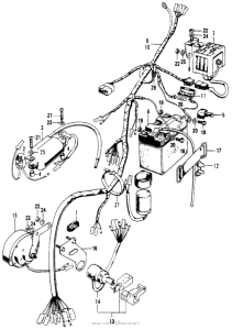 SL100 Wire harness + battery