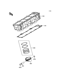 ZR1000 Цилиндр и поршни