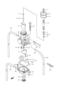 RM250 Carburetor assy