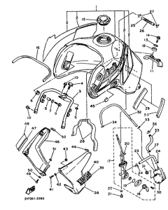 XTZ660N (20.0KW) Топливный бак