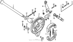 XL125 Задний тормоз