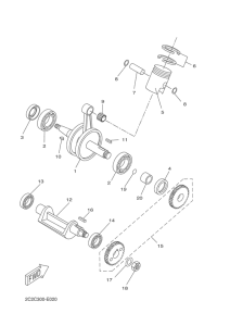 DT50R Crankshaft & piston