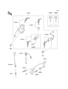 KMX125 Замок зажигания