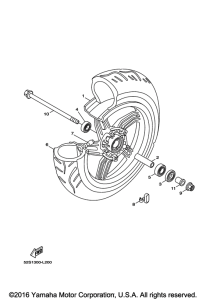 XC155 Переднее колесо