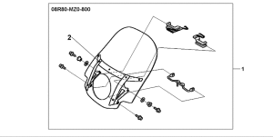 GL1500C Windshield kit