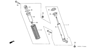 ATC250ES Rear cushion