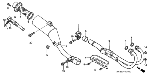 XR400R Глушитель