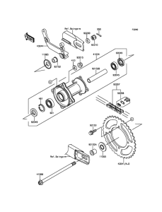 KX65 Задняя ступица колеса