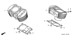 VT750C Цилиндр