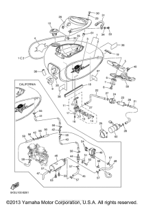XVS1100ATR Топливный бак
