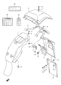 TS125 Заднее крыло