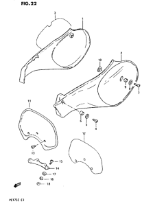 PE175 Обтекатель задний