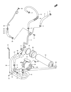 VZ800 Адсорбер с активированным углем в сборе