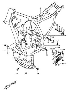 DR350 Frame comp