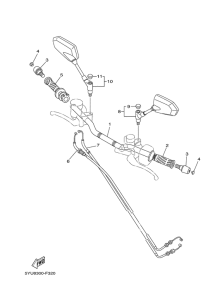 MT01 Steering handle & cable