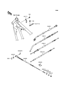 BN125 Тросы управления