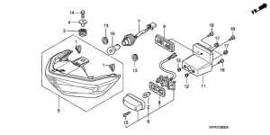 CBR125RS Taillight unit ass`y