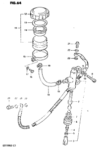 GS1100 Задний тормозной цилиндр