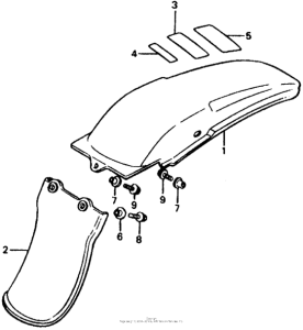 CR60R Задний бампер
