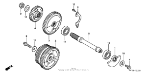 VTX1800F3 Валансирный вал