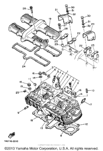 XJ650LJ Головка цилиндров
