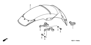 CBX750P2 Переднее крыло