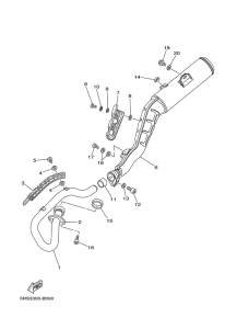 TW125 Выхлопная система