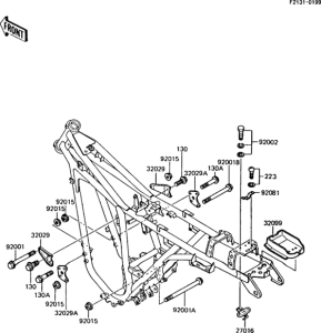 AR125S Рама ,крепежные детали
