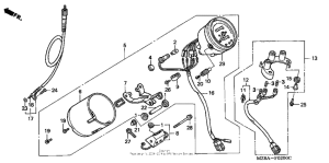 VT600CD Спидометр