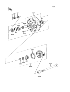 KH125 Переднее колесо