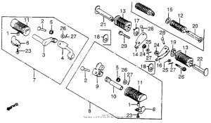 CB750 Подножки
