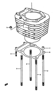 DR600 Цилиндр