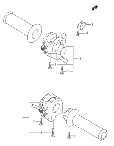 GSF600 Рулевой переключатель