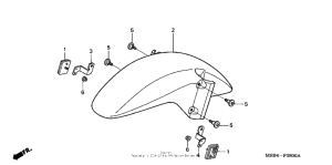 VTR1000F Переднее крыло