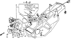 GL1100I Wire harness + horn