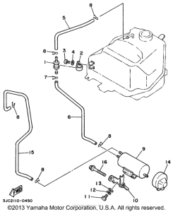 XV535LC Топливный бак