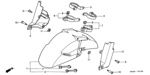 CBR900RR Переднее крыло