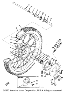 DT100B Переднее колесо