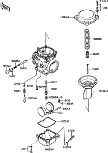 ZG1000 Carburetor parts(1 / 2)